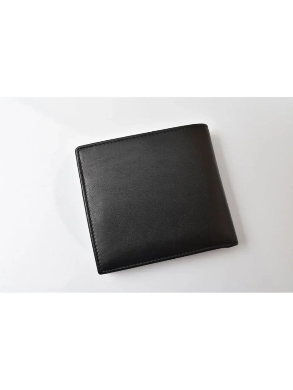 Gucci Wallet Vintage Folded Leather Black Gold